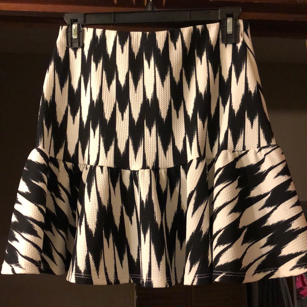 Black and white skirt